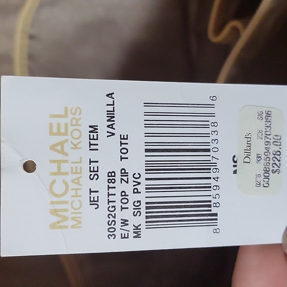 Michael Kors Jet Set Logo E/W Top Zip Tote - Picture 10 of 11